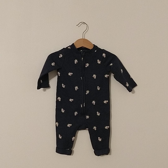 old navy zipper onesie